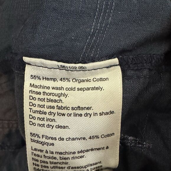 Outdoor Research Shirt Mens Small Blue Short Sleeve Button Up Hemp Blend - Picture 4 of 8